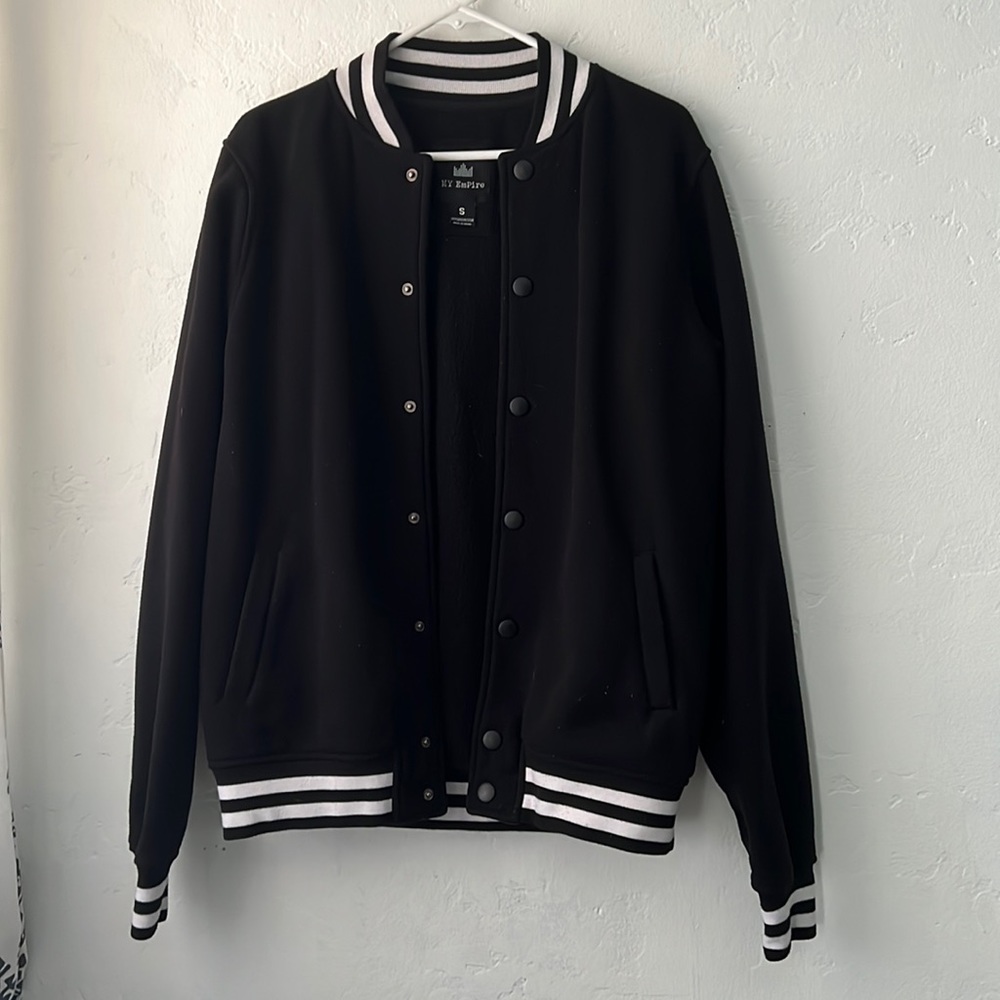 Plain varsity jacket